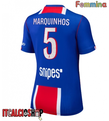 Paris Saint-Germain Marquinhos #5 Prima Maglia Femmina 2026-27 Manica Corta